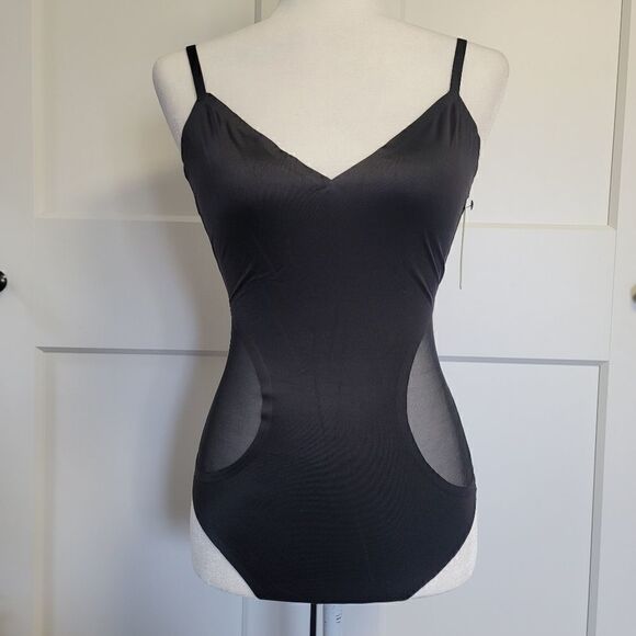 Sam Edelman Bonded Thong bodysuit in black - Picture 4 of 9